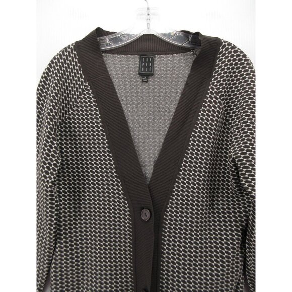Due Per Due Sweater Medium Cardigan Button Up V-Neck Breathable Knit - Picture 2 of 10